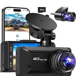 Cámara De tablero Delantera y Trasera 4K ULTRA HD Camara Para Coche Carro 2025